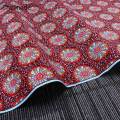 Chzimade 1Yard Red Color Circle Printed African Fabric 100% Polyester Ankara Tissue Sewing Fabric For Patchwork Home Decoration