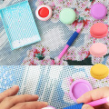 1Set DIY Macaron Diamond Painting Glue Clay Storage Box Drilling Mud Embroidery Cross Stitch Storage Container Crafts Nail Tools