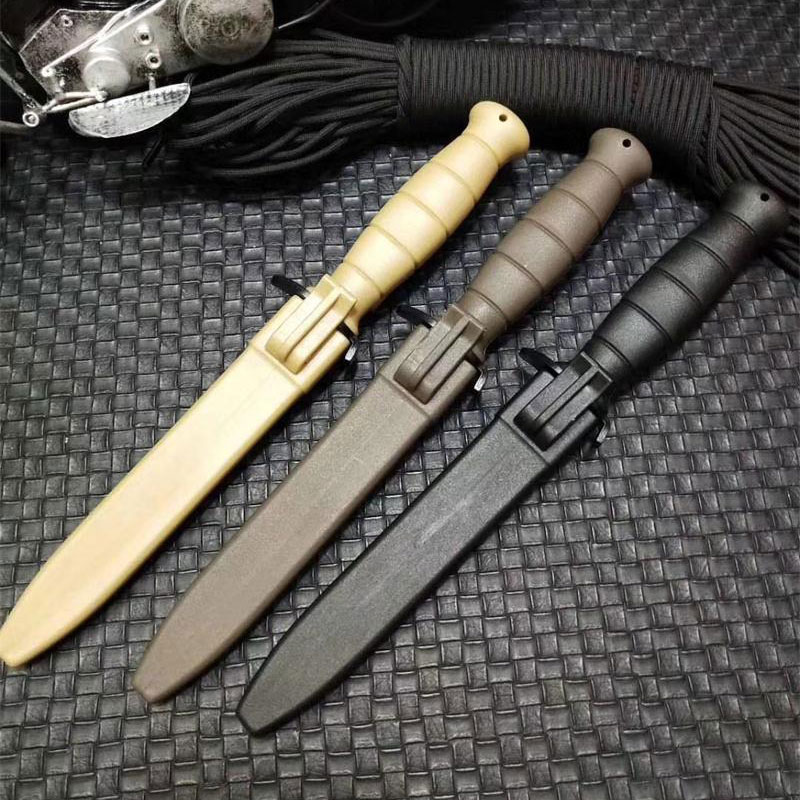 MANCROZ 8Cr13Mov fixed blade survival tactical Straight knife PP handle camping knives EDC tool