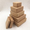 24 Pcs Multi Size Retro kraft paper Paperboard Plane Boxes For Grand Event Cake Pizza Cookies Goods Gifts Storage Container Box