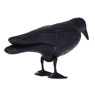 Deterrent Repeller Decor For Bird Control Black Plastic Crow Hunting Decoys Garden Bird Deter Scarer Scarecrow Mice Pest Control