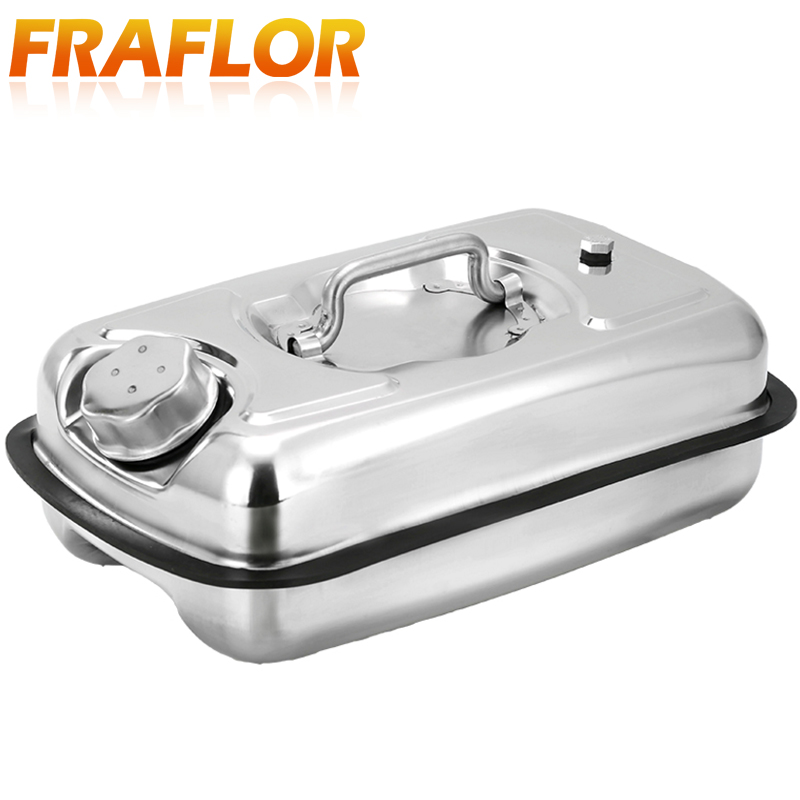 Portable 304 Stainless Steel 5L 10L 20L Fuel Tank Jerry Can Gas Petrol Car Spare Container Gasoline Motorcycle Edible Oil Tank