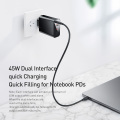 Baseus Quick Charger 45W Usb C Type-C Usb Charger 3.0 EU Adapter Fast Charger for Mobile Phone Charging Travel Wall Charger Plug