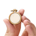 10 pcs/set Wooden Mini Embroidery Hoop Ring Cross Stitch Frame Handmade Pendant Crafts Embroidery Circle Sewing Kit