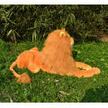 [Funny] Large 85cm Lion Adult Stuffed Plush doll toy simulation animal prone lion model kids child best gift