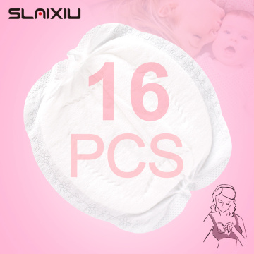 SLAIXIU 16 Pieces Breast Pads Nursing Pads Disposable Breast Pads Breastfeeding Accessories Ultra-thin Dry Soft