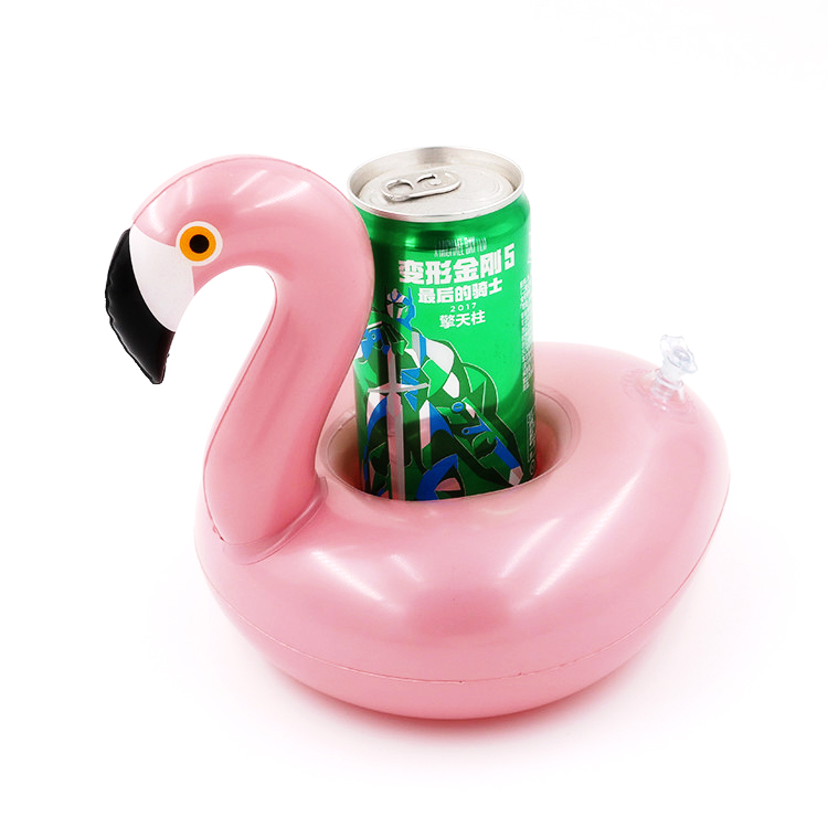  Inflatable Flamingo Drink Holders Set Pool Drink Floats