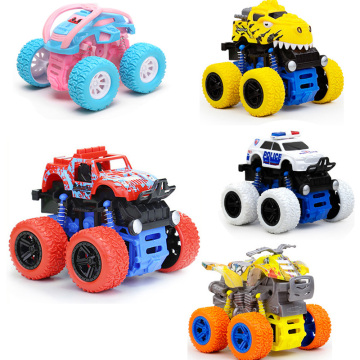 Kids Toys Inertia SUV Friction Power Truck Dynamic 360 Degrees Stunt Cars 4WD Model Anti-skid Off-road Vehicle Boys Gift