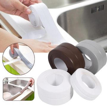 Bathroom Shower Sink Bath Wall Sealing Strip Tape White Self Adhesive Waterproof Sticker For Bathroom Kitchen Specialty Tools
