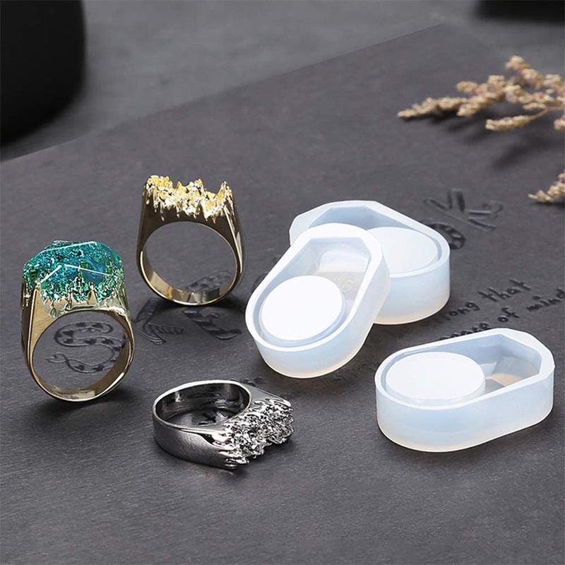 Silicone Ring Mold Resin Epoxy Mould Jewelry Rings Resin Casting Circle Mould for DIY Jewelry Craft Making Tools Handmade Gift