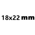 18x22mm