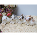 1pc Plush Toy Simulation Bunny Kitten Leather Fur Making Cute Simulation Animal Children Gift Home Decoration