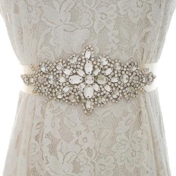 Beads Bridal Belt Sash Crystal Wedding Sash Rhinestones Wedding Belt Rose Gold For Women Evening Dresses J101
