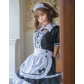 Sweet Lolita Dress French Maid Waiter Costume Women Sexy Mini Pinafore Cute Ouji Outfit Halloween Cosplay For Girls Plus Size