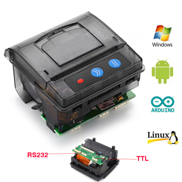 Mini 58mm Pos Thermal Receipt Panel Embedded Printer With Interface RS232 TTL Support ESC POS Arduino Android 5-9V GOOJPRT QR203