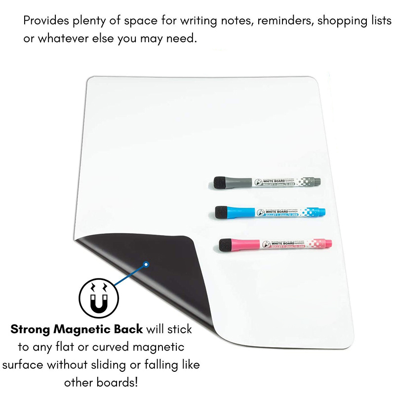 Magnetic Whiteboard Dry Erase Board Writing Teaching Practice White Board A4 Size Drawing Fridge Stickers Bulletin Door Board