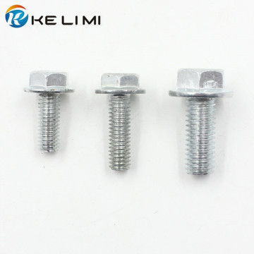 Kelimi 5x Car Metal 10mm 12mm Hex Bolts Metric Thread Retainer Auto Screw Fender Body Fastener Rivet 6mm 8mm Hole