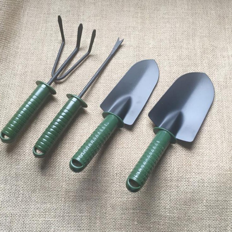 4pcs Mini Shovel Rake Garden Plant Tool Set With Wooden Handle Gardening Tools Small Harrow Spade Shovel Garden Tools