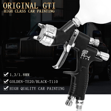 high quality professional Gti pro lite golden painting gun TE20 T110 1.3mm 1.8mm spray gun paint gun water based air spray gun