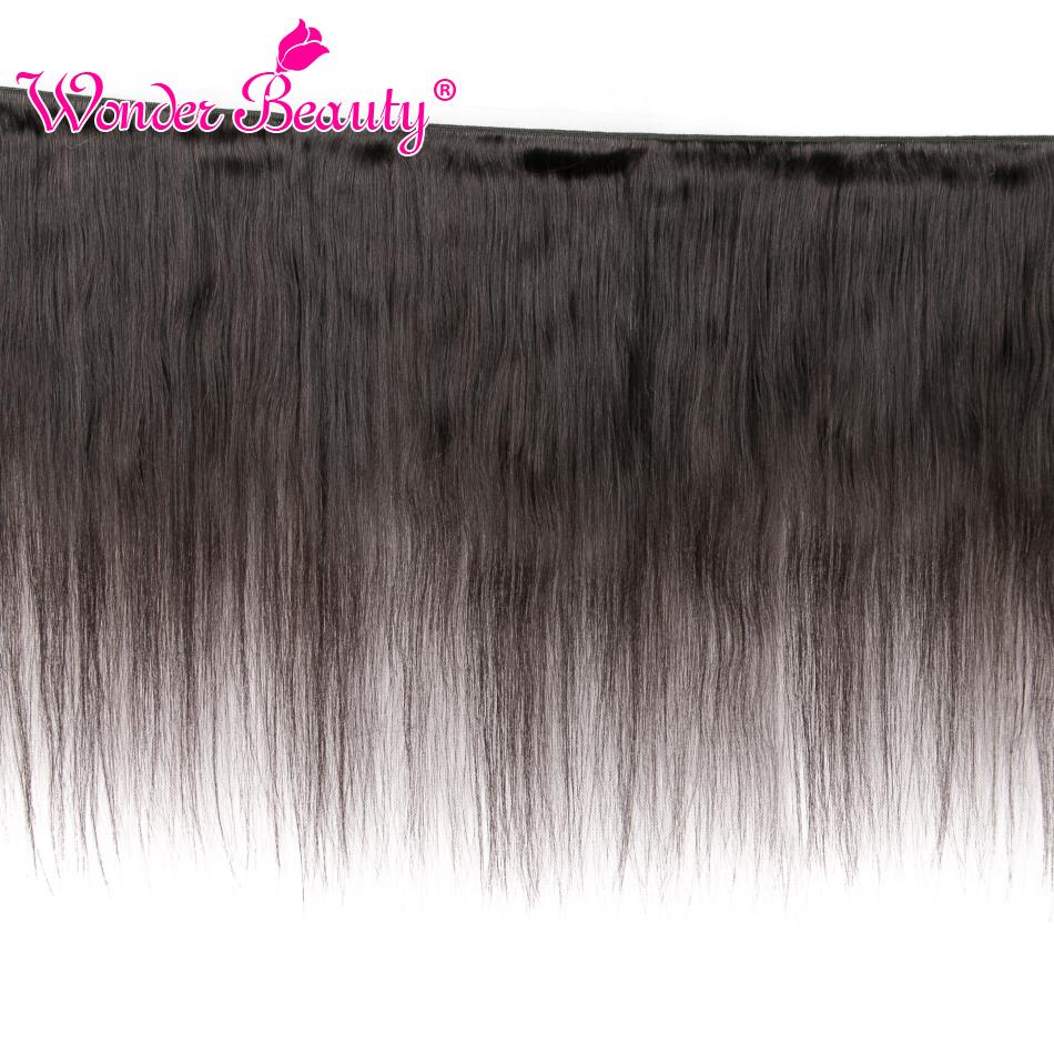 Peruvian Straight Hair Bundles Wonder Beauty 100% Human Hair Natural Black 8- 30 inches Non Remy Hair Extension 3 or 4 Piece