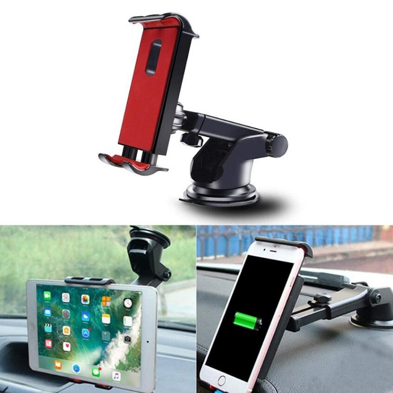Car Phones Tablets Holder For Samsung Honor IPAD pro air mini 1234 7 8 GPS 360Degree Adjustable Mobile Suction Cup Bracket Stand
