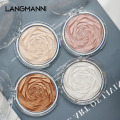 1 Pcs Glitter Shimmer Makeup Highlight Powder Palette Glow Face Contour Long Lasting Highlight Face Makeup Cosmetic Tool TSLM1