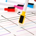 7 Pcs Whiteboard Marker Pens 1pcs Dry Eraser School White Board Water-based Pen Water Color Magnetic Pen Stationery
