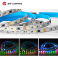 BTF512AC RGBW Led Strip Lights 5050 RGBCW RGBWW Lighting 4 Color in 1 LED 5pin 5M 60leds/m Pixels TM512AC 1 IC Control 6 LED 24V