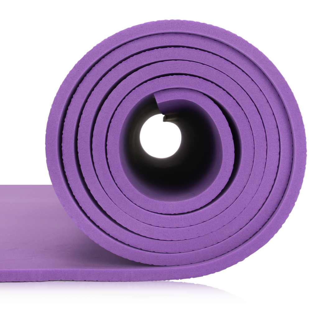 Yoga Exercise Mat EVA Eco Friendly Non Slip Fitness 4mm Mat With Carrying Strap Workout Mat For Yoga Pilates & Gymnastics