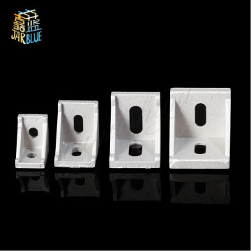 10pcs 2020 20 x17 bracket corner fitting angle aluminum 20mmx 17mm corner bracket fastener EU standard 2020 aluminum profile