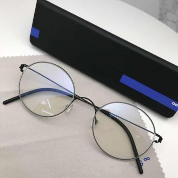 Retro Round Screwless Spectacles Titanium Glasses Frame Men Morten Brand Designer Handmade Eyeglasses Feminino Lentes Opticos
