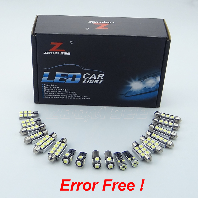 Perfect White Canbus Error Free LED bulb interior dome map overhead light Kit for Audi A4 S4 RS4 B5 B6 B7 B8 ( 1996 - 2015 )