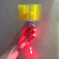 New Miniature vertical axis wind Alternative Energy generator DIY Motor + wind blade + 5 mm red LED