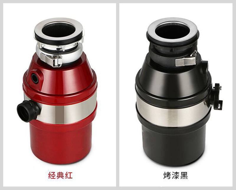 Food Waste Disposal Crusher Garbage Disposal Machine Stainless Steel Shredder With Air Switch For Kitchen Sewer