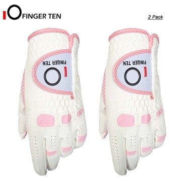2 Pc Ladies Golf Gloves Rain All Weather Extra Grip Left Hand Right Size S M L XL for Womens Girls Golfer