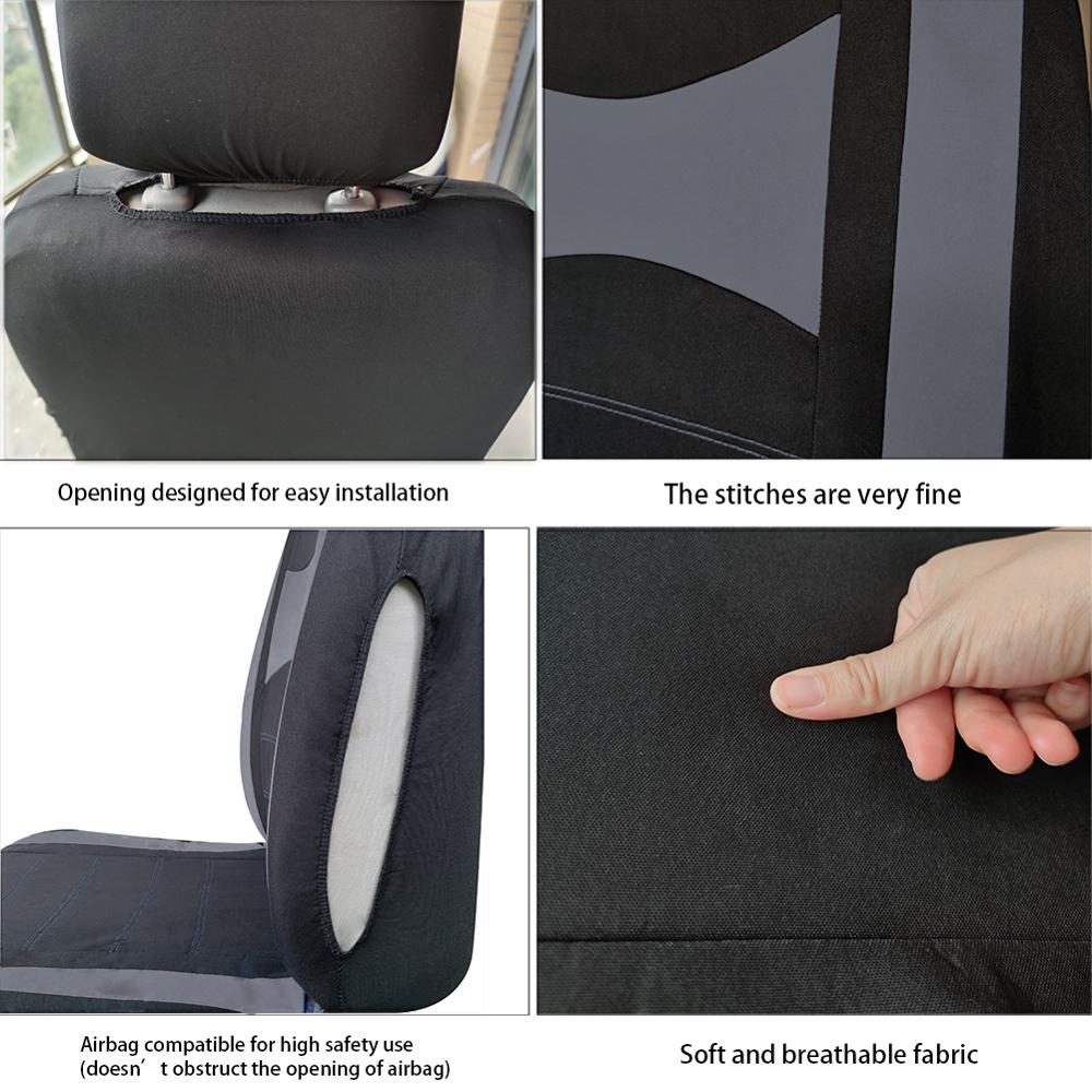 Universal Car Seat Covers 9pcs Full Set Automobile Mesh Cloth for Sedan Interior Decoration Accessories Automobile Protectors