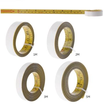 Inch & Metric Self Adhesive Tape Measure Steel Miter Saw Scale Miter Track Ruler R9JC