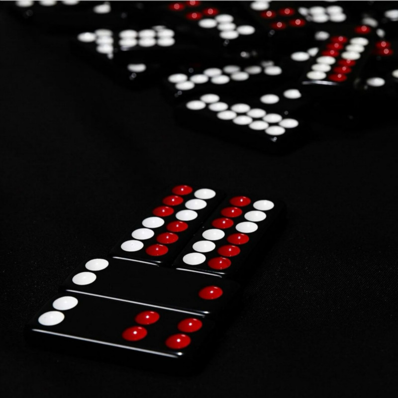 High Quality Melamine 4 Sizes Black Domino Pai Gow 32pcs Dominoes With 2 Dices Board Game Dominos Games Jogos de Tabuleiro