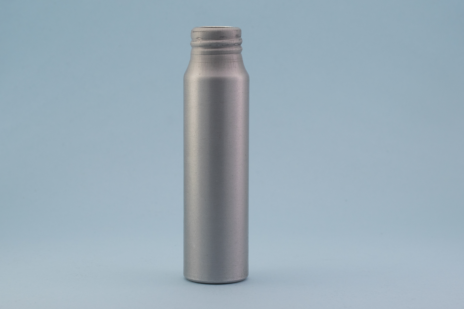 50 mL Silver Screw Aluminum  Bottle with 20/410 Neck