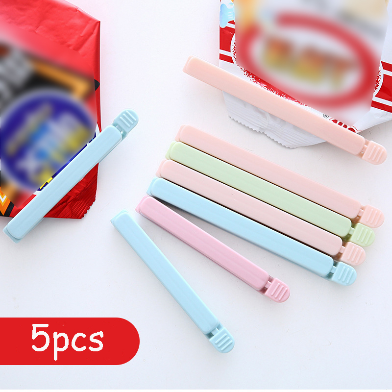 5 PCS Portable Food Snack Seal Sealing Bag Clips Colorful Eco-Friendly Kitchen Gadgets Home Storage Organization Tools