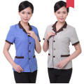 Summer short sleeves hotel cleaner uniform hotel uniform for waitress hotel staff uniform for cleaners hotel service uniform