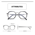 iboode 2020 New Finished Myopia Glasses Women Men Vintage Polygon Anti Blue Light Nearsighted Eyeglasses -1 -1.5 -2 -2.5 -3 -3.5