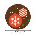 50-500pcs 2.5cm Christmas Stickers Round Label Stickers For Festival Party Gift Decoration Packaging sealing Label Stickers