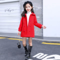 Girls jacket Outerwear Solid Color Coat For Girls Autumn Winter Children's Coat Outerwear Casual Style Kids Clothes Girl