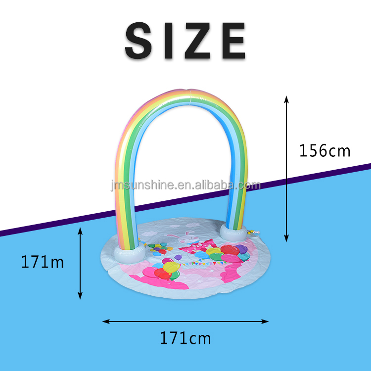Factory Customization Sprinkler Rainbow Arch Splash Water Mat 1