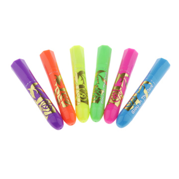 6pcs UV Glow In Dark Face Paint Crayon Sticks Body Painting Supply Make Up