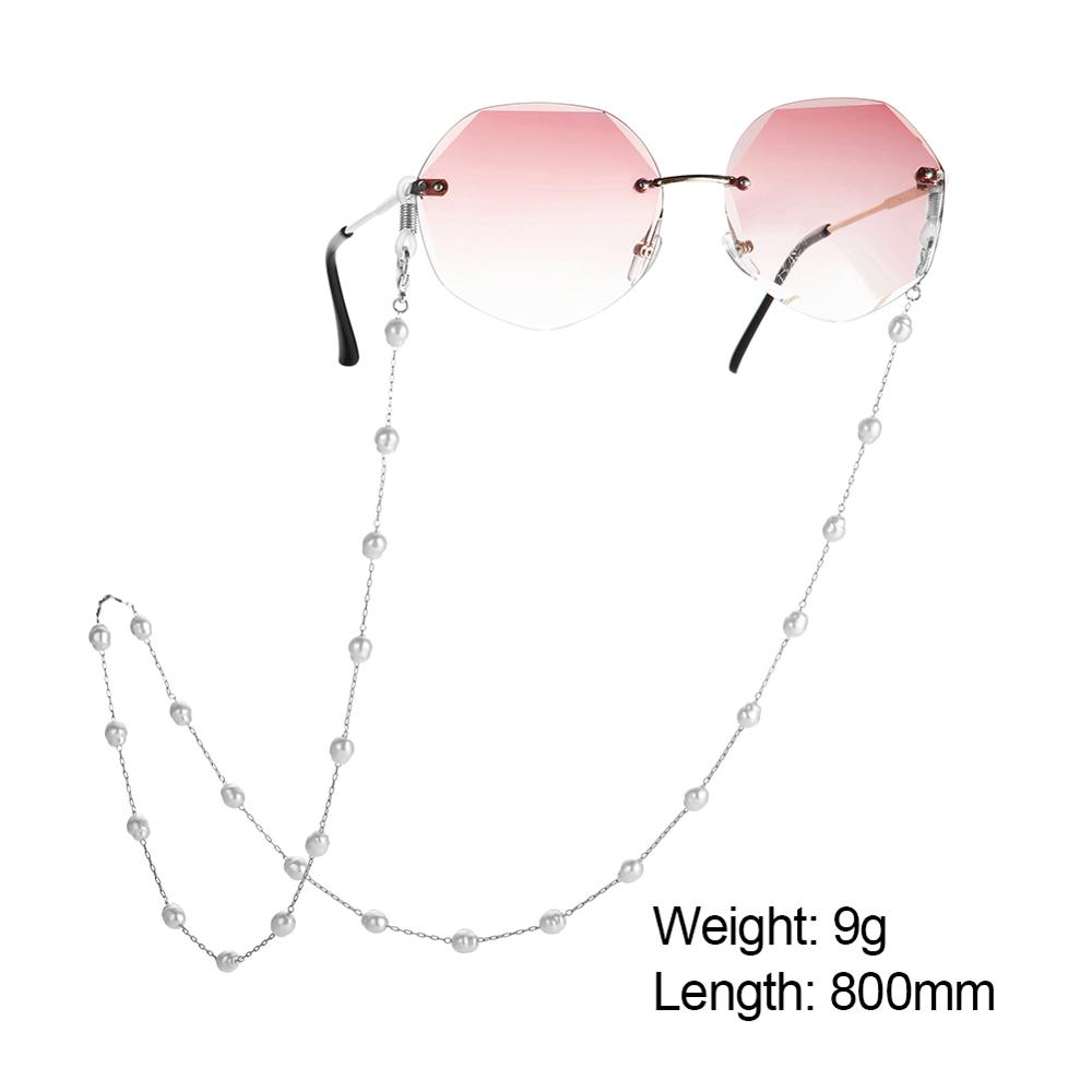 Skyrim Pearl Beaded Glasses Chain Holder Sunglasses Chains Lanyards Neck Strap Rope Reading Eyeglasses Cord for Women Girls