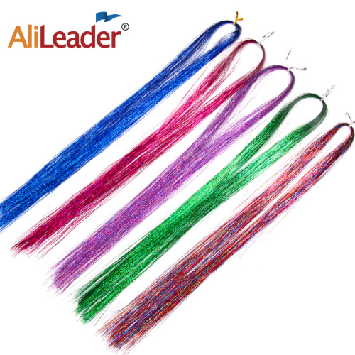 Rainbow Dazzle Silk Glitter Sparkly Hair Tinsel Extension Supplier, Supply Various Rainbow Dazzle Silk Glitter Sparkly Hair Tinsel Extension of High Quality