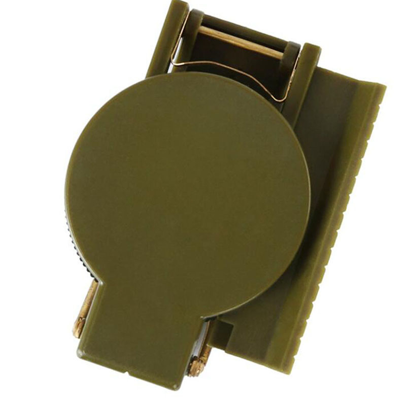 Portable Army Green Folding Lens Compass Military Multifunction Compass Boat Compass Dashboard Dash Mount Outdoor Tools