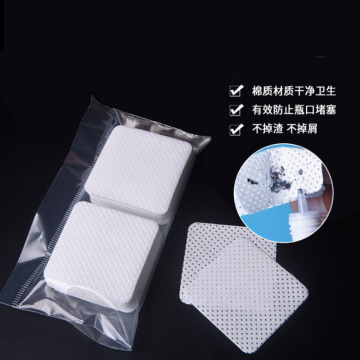100PCS Lint-Free Paper Cotton Wipes Eyelash Glue Remover Wipe The Mouth of The Glue Bottle Prevent Clogging Glue Cleaner Pads